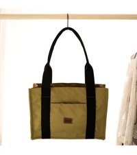 Miaju Kanvas Tote Bag Haki Kadın Omuz Çantası Yeşil
