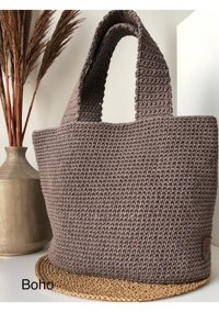 Parla Design Handmade Boho Kadın Omuz Çantası Kahverengi
