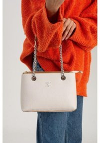 Çanta Trend Polo Of Colors Krem 4 Bölmeli Kadın Omuz Çantası Krem