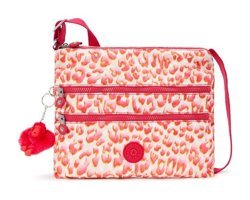 Kipling Alvar Latın Cheetah Kadın Omuz Çantası Pembe