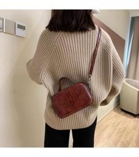 Sones Casual Pu Messenger Kadın Omuz Çantası Kırmızı