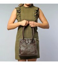 Gön Handmade Deri Omra Kadın Omuz Çantası Siyah