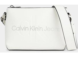 Calvin Klein K60K610681 Kadın Omuz Çantası Beyaz - Gümüş