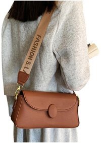 Alibee Küçük Moda Mini Kadın Omuz Çantası Kahverengi