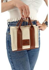 Çlk Accessories Minik Yazı Kadın Omuz Çantası Taba