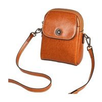 Jzcat Hakiki Deri Dana Derisi Moda Retro Kadın Omuz Çantası Kahverengi