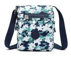 Smart Bags Krinkıl Çiçekli Smb119 Kadın Omuz Çantası Yeşil