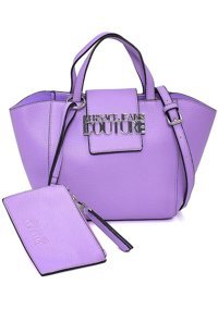 Versace Jeans Couture Logo Detaylı Mini Kadın Omuz Çantası Lila
