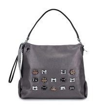 Tamer Tanca Vegan Metalik 921 26764 Bn Y24 Pewter Kadın Omuz Çantası Metalik