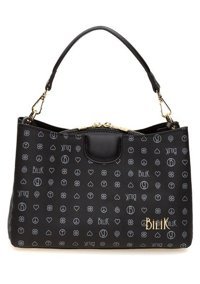 Bilik Deri Monogram Dlr 109Mg Kadın Omuz Çantası Beyaz - Siyah
