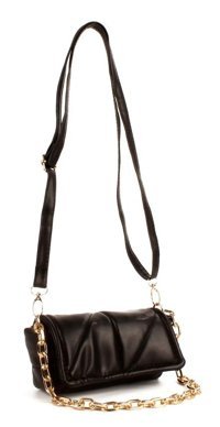 Luwwe Bag'S Mini Boy Çift 10677 Kadın Omuz Çantası Siyah