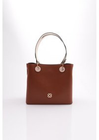Dgn Kare Arm1852491R1758 Kadın Omuz Çantası Bej - Taba