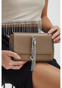 Tamer Tanca Vegan Taupe 921 26367 Bn Y23 Taupe Kadın Omuz Çantası Kahverengi