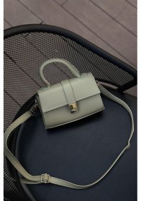 La'Graccio Paris Ceksy Minimal Kutu Mint Kadın Omuz Çantası Mint