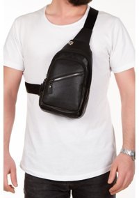 Adelina Bags Unisex Body Bag Kadın Omuz Çantası Siyah