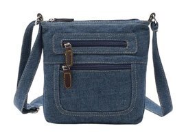 Magideal Suntek Denim Şık Kadın Omuz Çantası Mavi