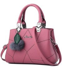 Globeasy Moda Büyük Kapasiteli Kadın Omuz Çantası Pembe