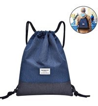 Bruce Drawstring Kadın Omuz Çantası Mavi