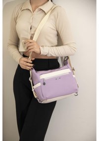 Silver & Polo Nv1135 Lila Kadın Omuz Çantası Lila - Kemik