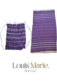 Louis Marie Pamuk Plaj Havlusu Mor