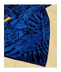 Hobby Palm Pamuk - Polyester Plaj Havlusu Mavi