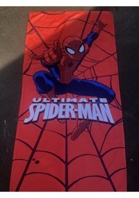 Romans Spider-man Pamuk Plaj Havlusu Kırmızı