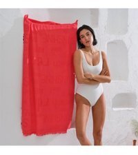 Homelover Funday Pamuk Plaj Havlusu Kırmızı