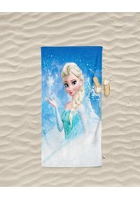Erays Home Frozen Pamuk Plaj Havlusu Beyaz - Mavi