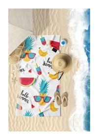 Vevien Summer Fruity Pamuk Plaj Havlusu Çok Renkli