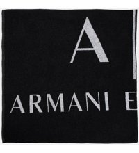 Armani Exchange 953046 3R601 00020 Pamuk Plaj Havlusu Siyah