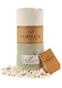 Yurtlus Pamuk Plaj Havlusu Zeytin Yeşili