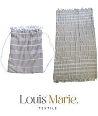 Louis Marie Pamuk Plaj Havlusu Kahverengi