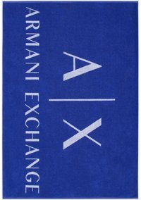 Armani Exchange 953046 3R601 00135 Pamuk Plaj Havlusu Mavi