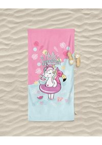 Erays Home Unicorn Pamuk Plaj Havlusu Pembe
