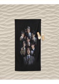 Erays Home Bts Pamuk Plaj Havlusu Siyah
