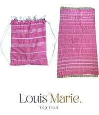 Louis Marie Pamuk Plaj Havlusu Pudra