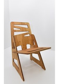 RealWood Kolsuz Ahşap 1 Adet Bahçe Sandalyesi