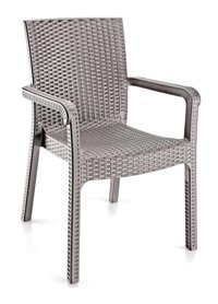 Holiday Kollu Rattan 1 Adet Bahçe Sandalyesi