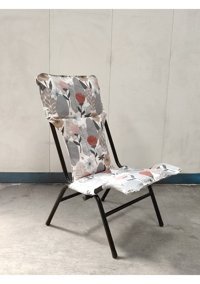 Yavuzpaşalar 539725926 Kolsuz Katlanabilir Metal 1 Adet Bahçe Sandalyesi