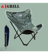 Igrıll Kolsuz Katlanabilir Metal 1 Adet Bahçe Sandalyesi