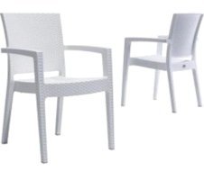 Novussi Kollu Rattan 4 Adet Bahçe Sandalyesi