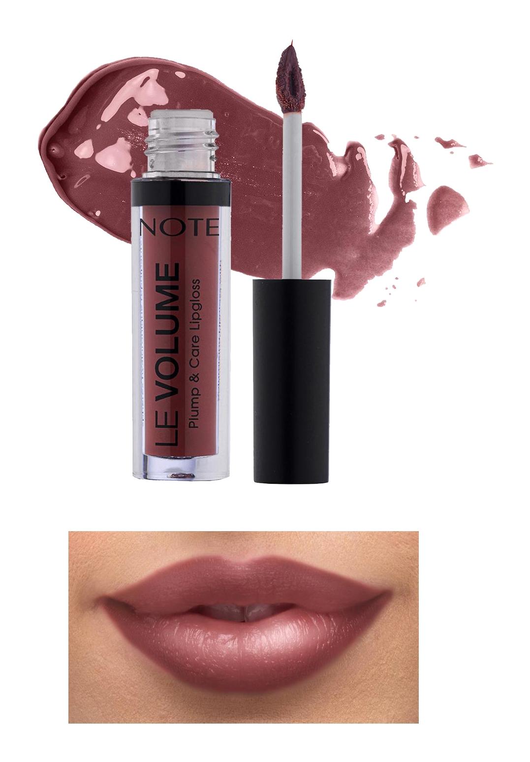 Note Le Volume Plump & Care Lip 08 Dark Caramel-Nude Nemlendiricili Dolgunlaştırıcı Işıltılı Dudak Parlatıcısı