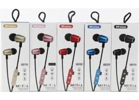 Platoon Ms-T14 Kulak İçi Kablosuz Bluetooth Kulaklık Mavi
