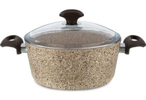 Falez Creamy Granitec Alüminyum - Döküm 24 cm 2 Parça Tava