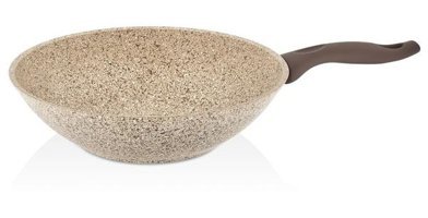 Falez Creamy Granitec Döküm 28 cm Wok Tava