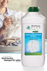 Mioclean Natural Konsantre 16 Yıkama Beyazlar İçin Sıvı Deterjan 1 lt