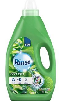 Rinso Aloe Vera 50 Yıkama Renkliler İçin Sıvı Deterjan 3 lt