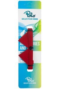 Polo Zilli Yakalı Kırmızı Ayarlanabilir Gezdirme Boyun Kedi Tasması