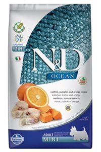 N&D Morina Balıklı Portakallı Küçük Irk Yetişkin Köpek Maması 2.5 Kg