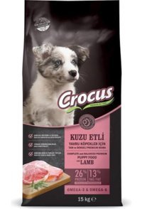 Crocus Premium Kuzu Etli Pirinçli Yavru Köpek Maması 15 Kg